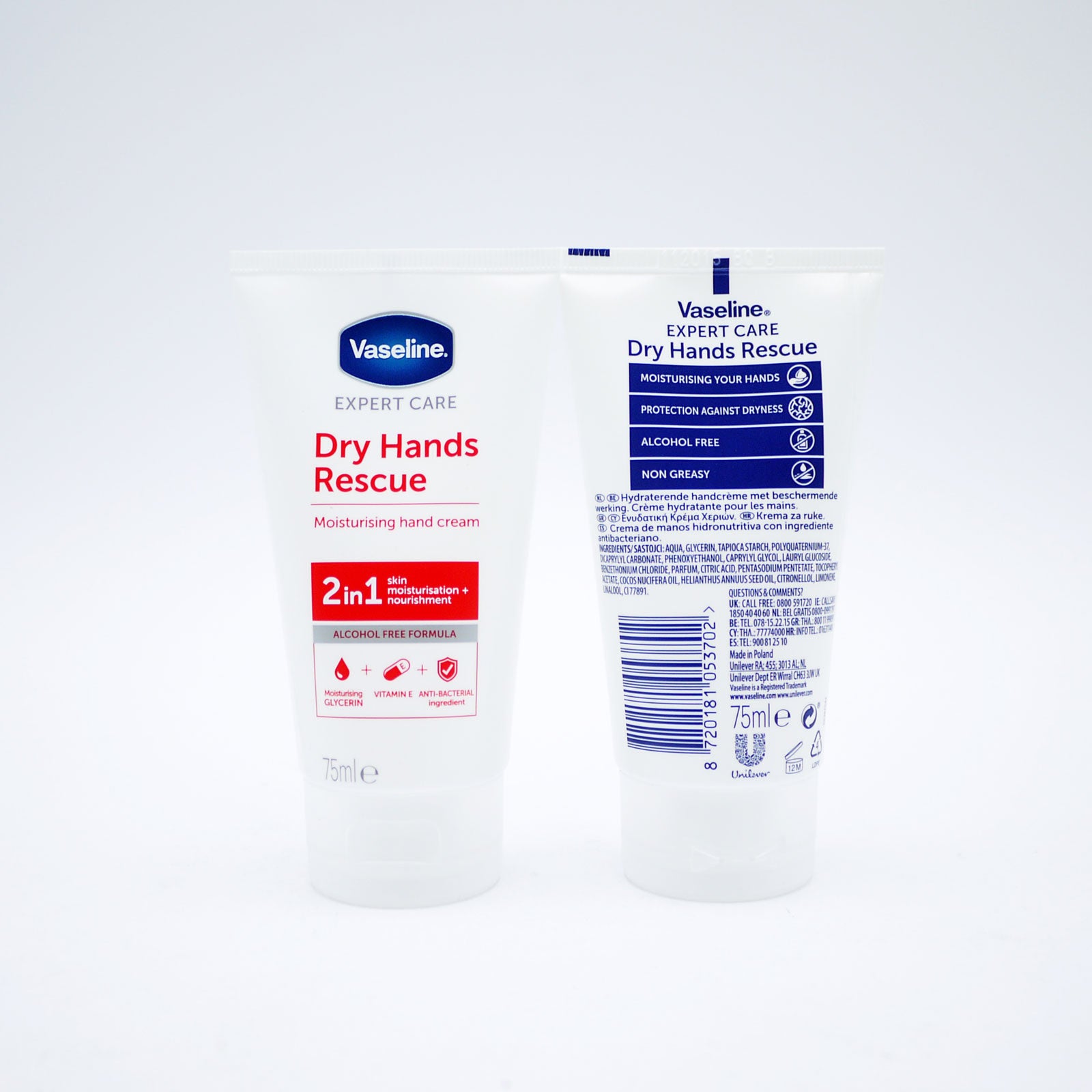 Vaseline Dry Hands Rescue 2in1 75ml Vaseline Dry Hands Rescue 2in1 75ml